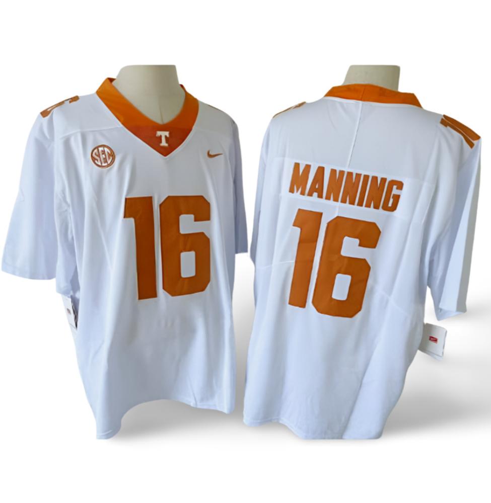Mens Peyton Manning 16 Tennessee Volunteers Limited Jersey White