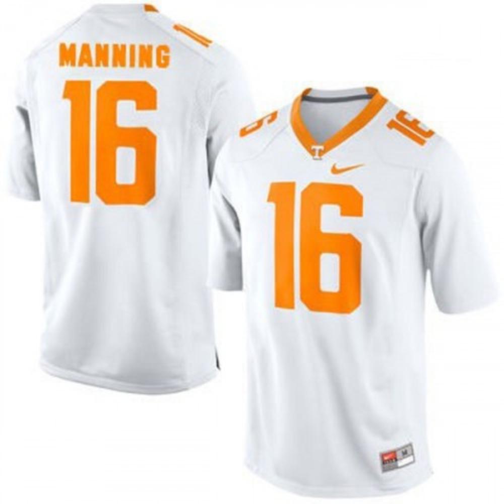 Mens Peyton Manning Jersey Tennessee Volunteers 16 Player White