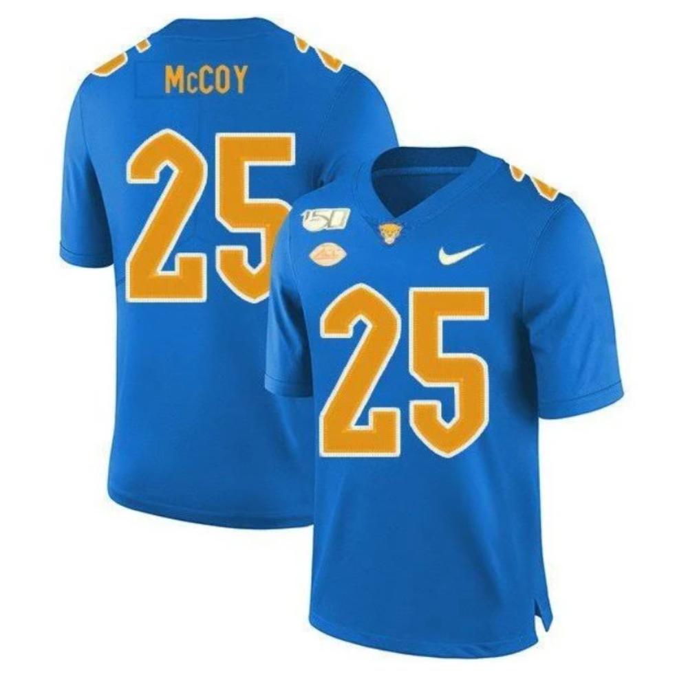 Mens Pittsburgh Panthers Lesean Mccoy 150th Anniversary College Jersey Blue