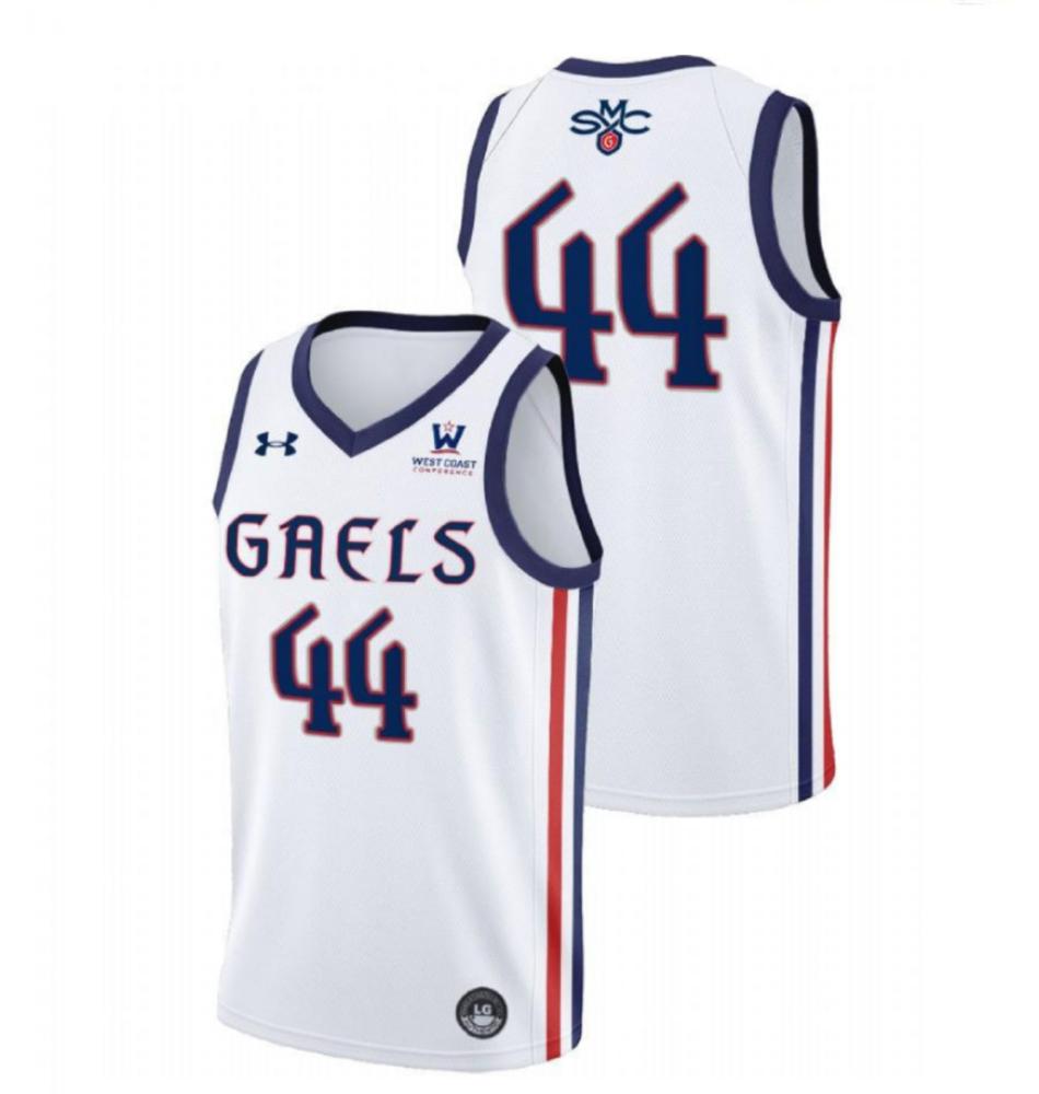 Mens Saint Marys Gaels 44 Alex Ducas Jersey 2024 College Basketball White