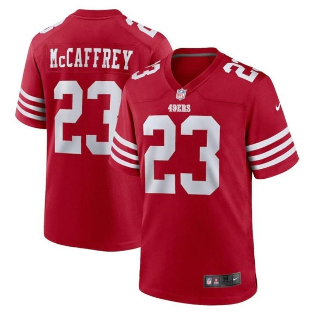 Mens San Francisco 49ers 23 Christian Mccaffrey Red Limited Vapor Jersey