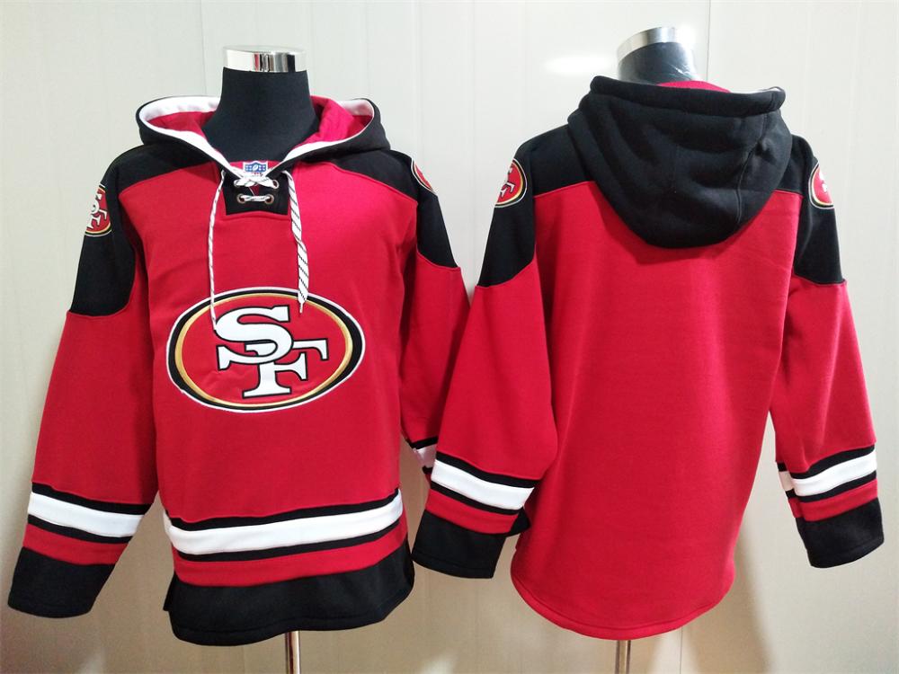 Mens San Francisco 49ers Blank Pullover Hoodies