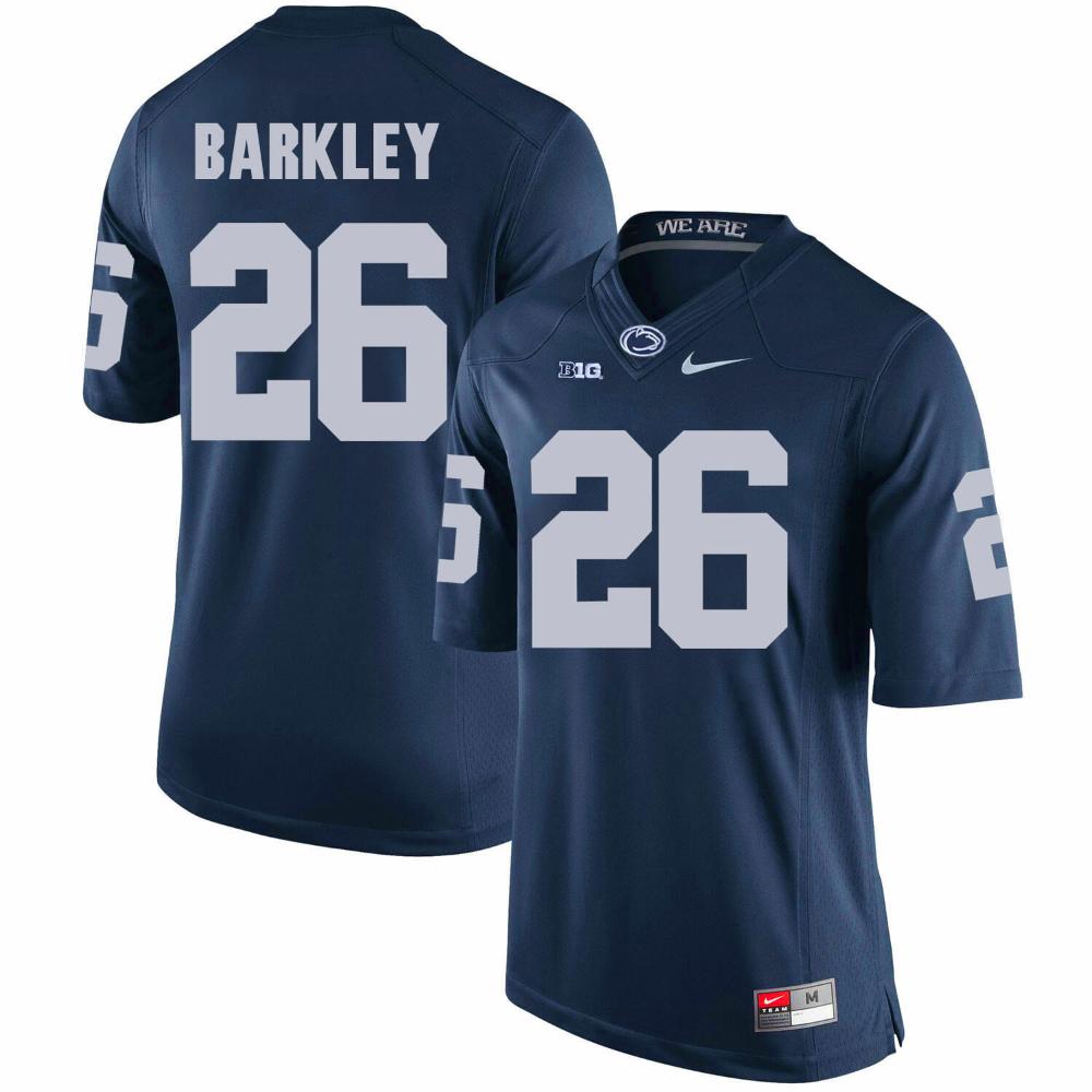 Mens Saquon Barkley Psu Jersey 26 Ncaa College Dark Blue