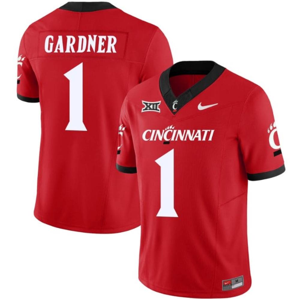 Mens Sauce Gardner Jersey 1 Cincinnati Bearcats Vapor Limited College Red