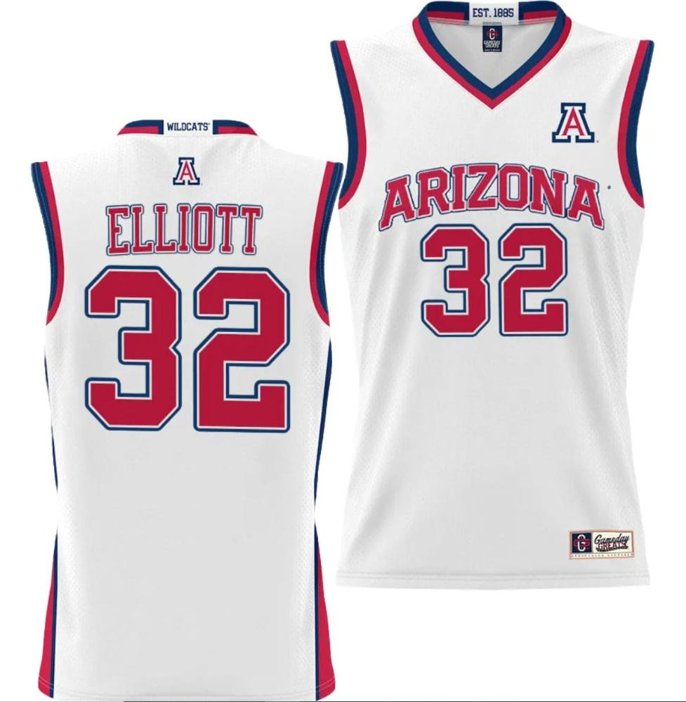 Mens Sean Elliott Jersey 32 Arizona Wildcats Nil Basketball College Lightweig