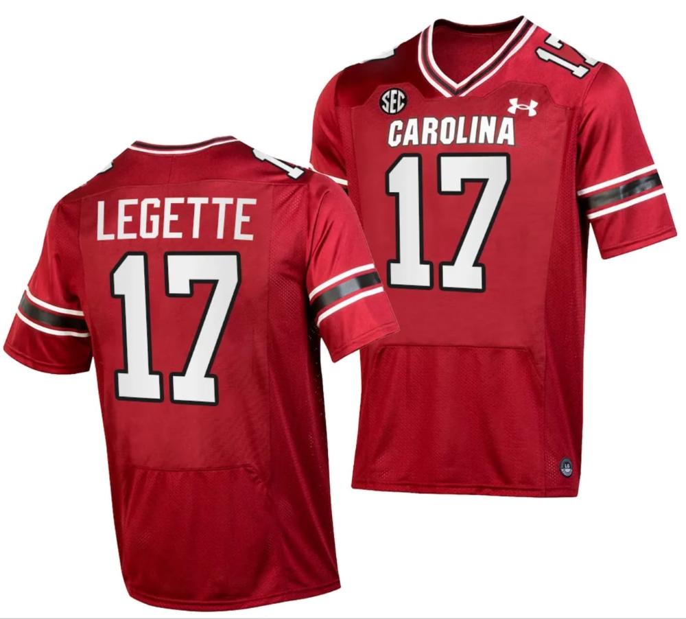 Mens South Carolina Gamecocks Xavier Legette Jersey 17 Garnet 2023q1mhtzyrn2_20
