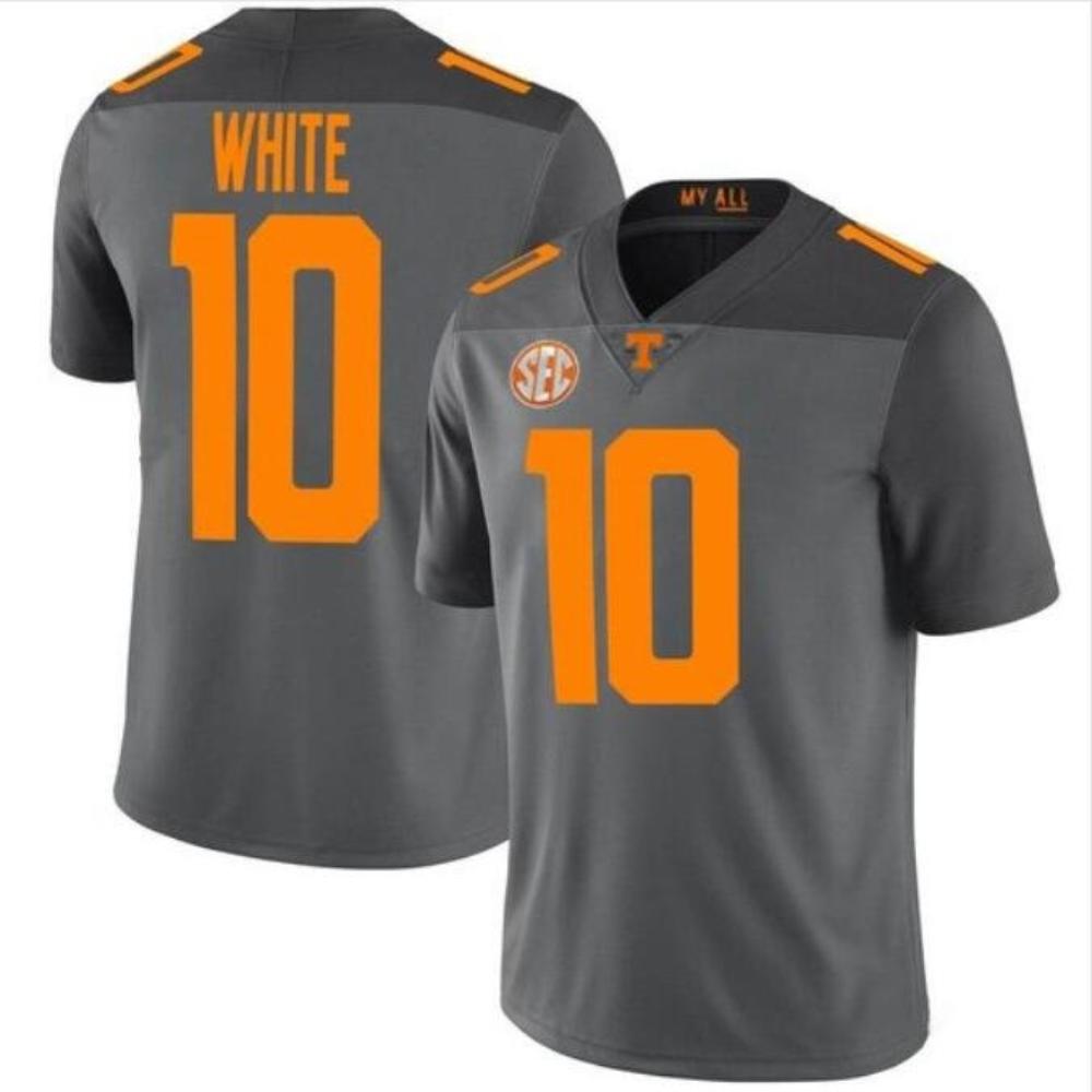 Mens Squirrel White 10 Tennessee Volunteers Limited Jersey Gray