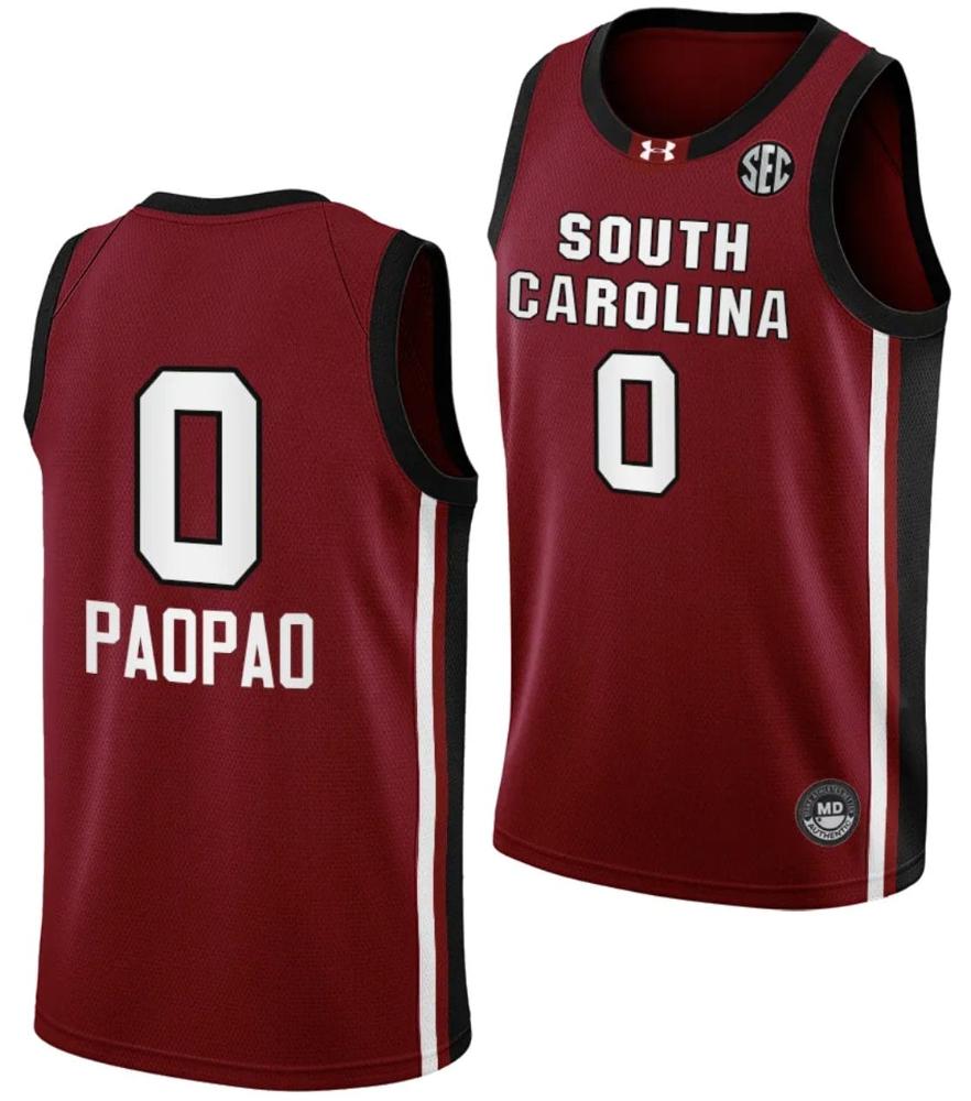 Mens Te Hina Paopao Jersey 0 South Carolina Gamecocks Basketball College Gar