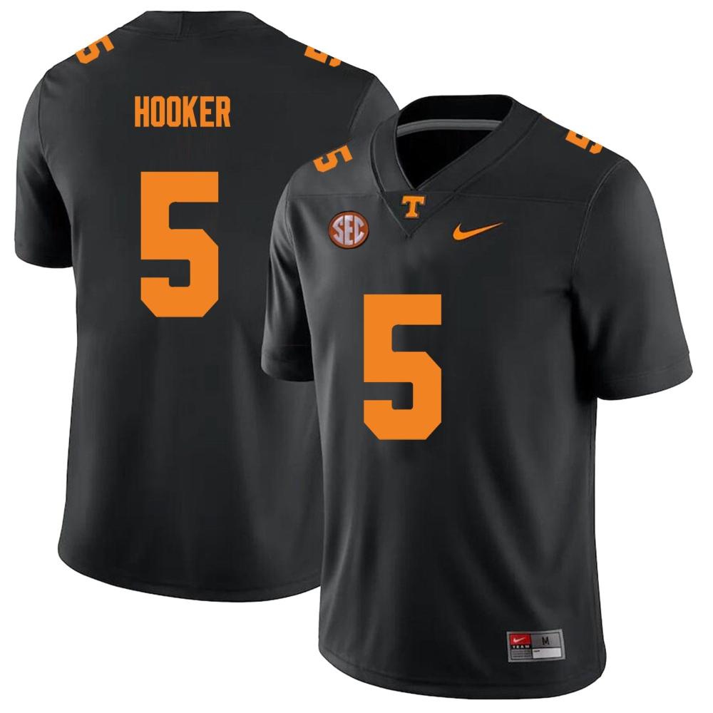 Mens Tennessee Volunteers 5 Hendon Hooker Jersey College New Black
