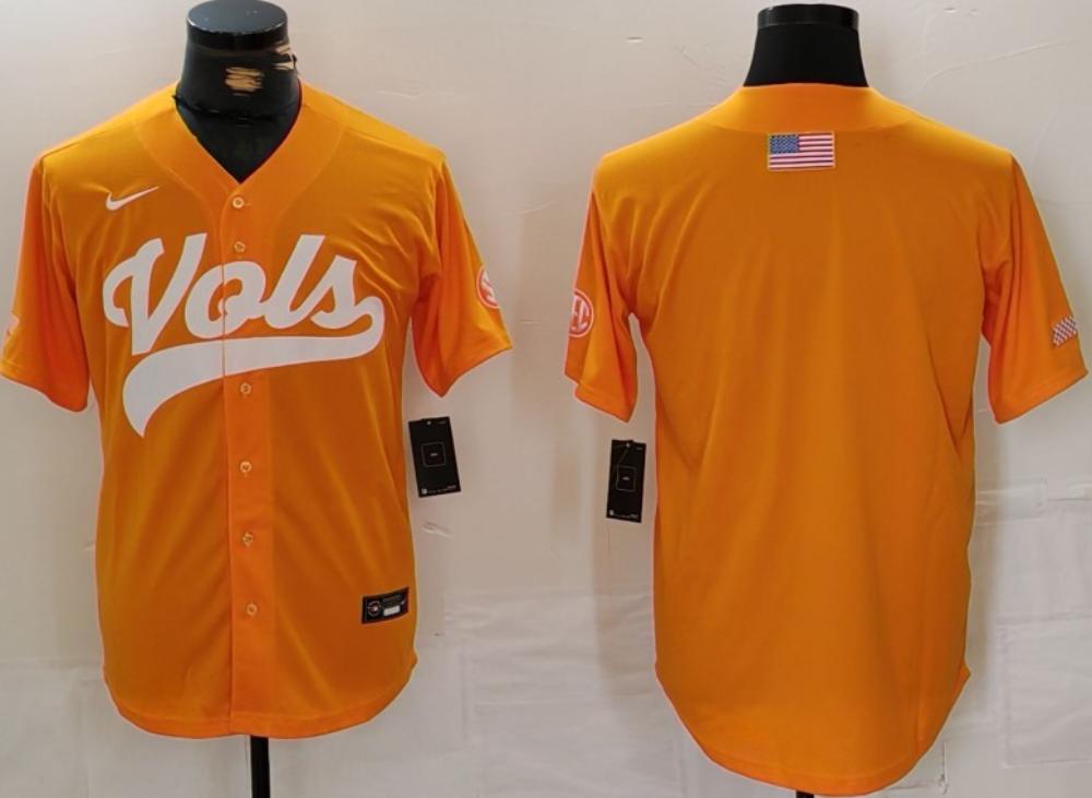 Mens Tennessee Volunteers Orange Vapor Baseball Limited Jersey