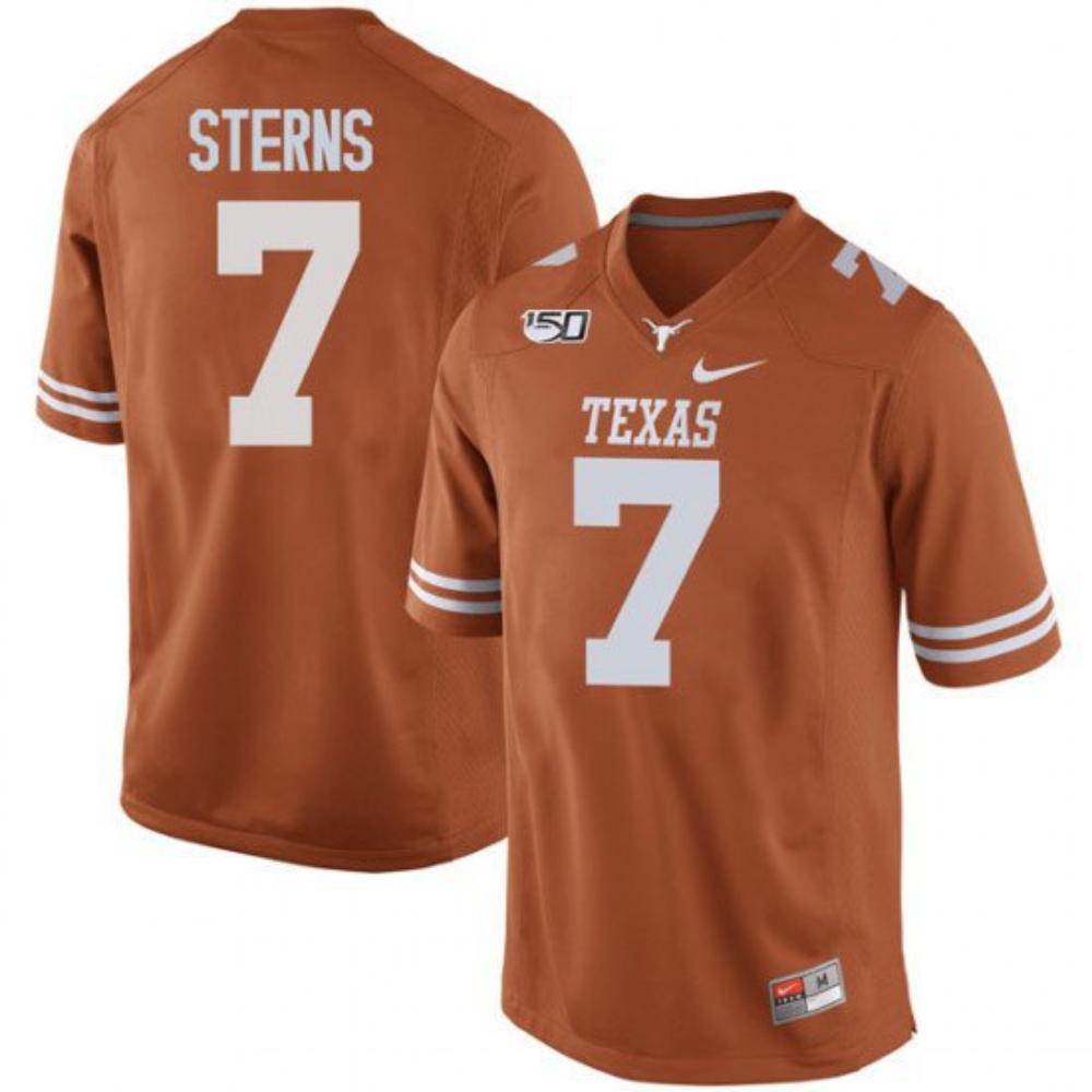Mens Texas Longhorns Caden Sterns 150th Anniversary Jersey Orange