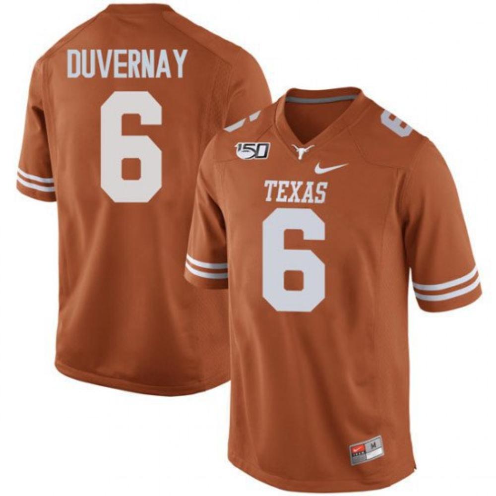 Mens Texas Longhorns Devin Duvernay 150th Anniversary Jersey Orange