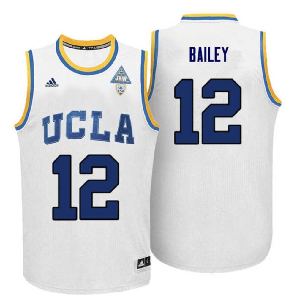 Mens Toby Bailey 12 White Jersey Ucla Bruins College Basketball Jersey