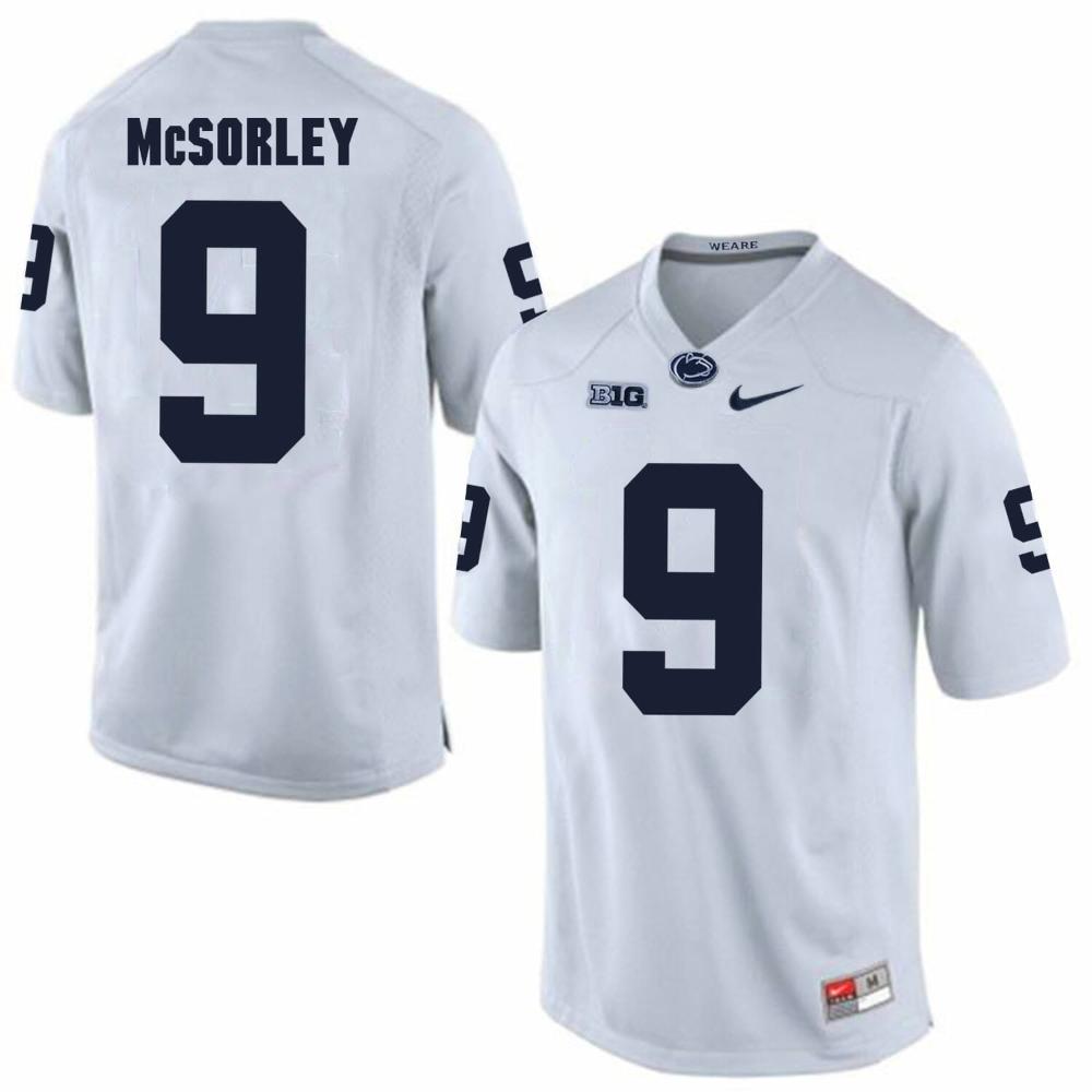 Mens Trace Mcsorley Jersey Penn State 9 Ncaa College White