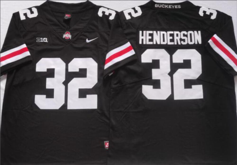 Mens Treveyon Henderson 32 Ohio State Buckeyes Limited Jersey Black