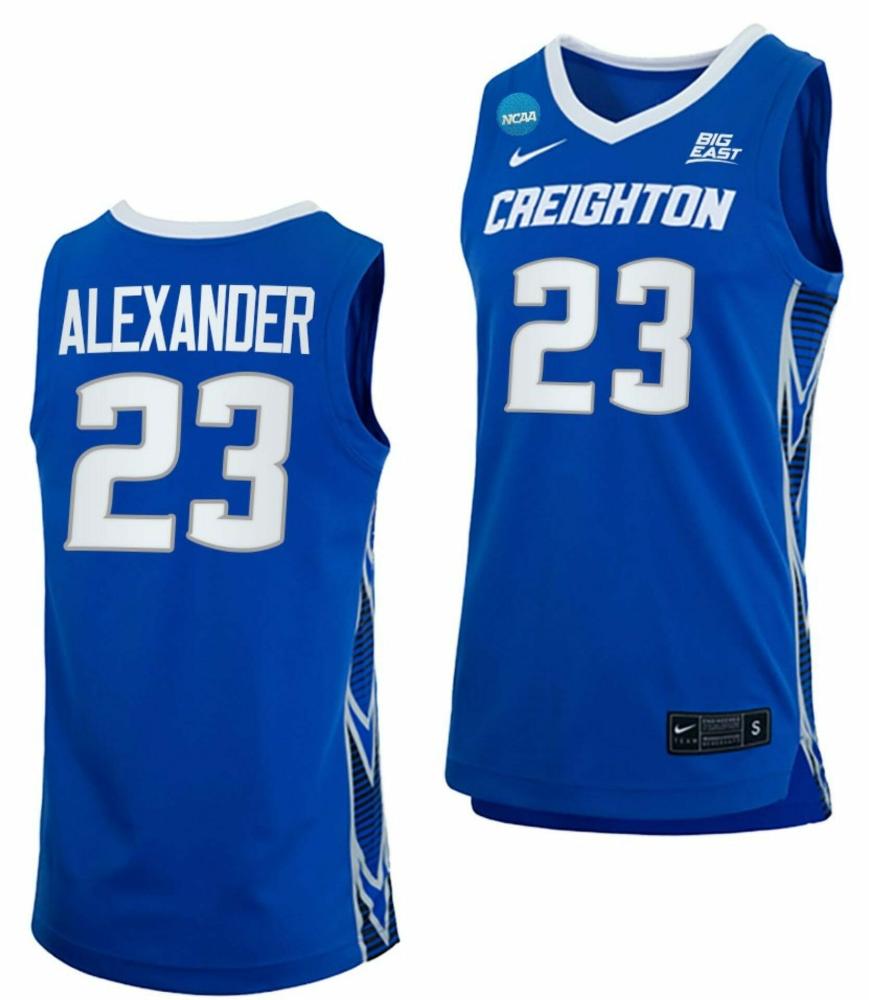Mens Trey Alexander Jersey Creighton Bluejays Basketball 2023 Ncaa March Madne