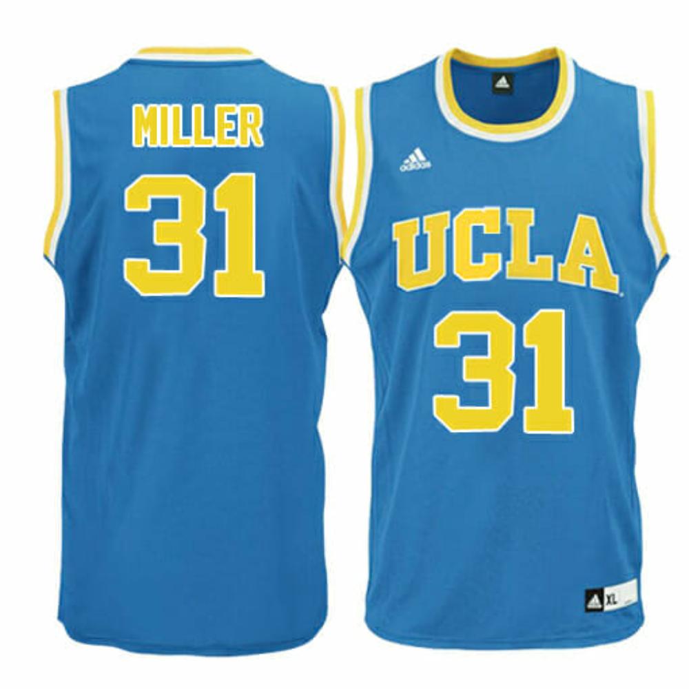 Mens Ucla Bruins 31 Reggie Miller Ncaa Basketball Jersey Blue