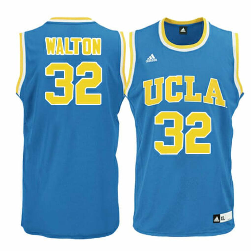 Mens Ucla Bruins 32 Bill Walton Ncaa Basketball Jersey Blue