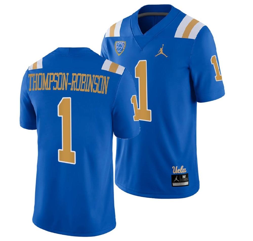 Mens Ucla Bruins Dorian Thompson Robinson Jersey 63 Blue College Uniform