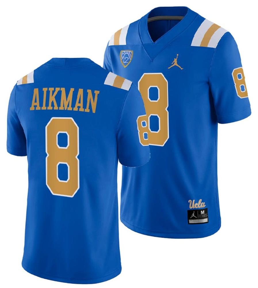 Mens Ucla Bruins Troy Aikman Jersey 8 Blue College Uniform