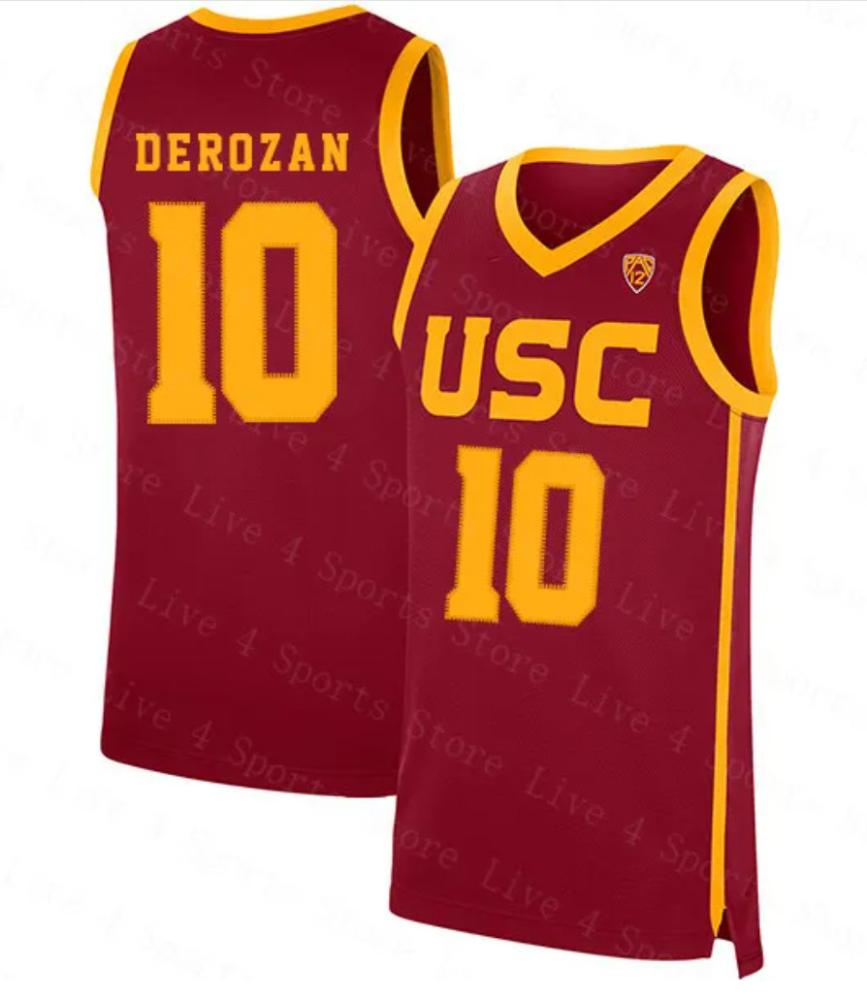 Mens Usc Trojans Custom 00 Ncaa College Replica Basketball Jersey Red