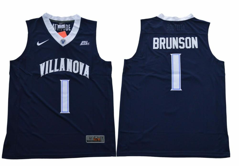 Mens Villanova Wildcats 1 Brunson Ncaa Basketball Jersey