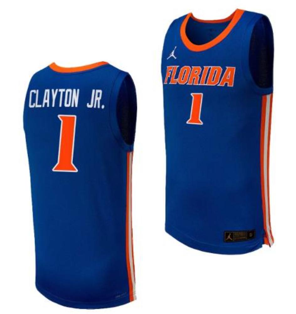 Mens Walter Clayton Jr Jersey 1 Florida Gators Basketball Replica Royal