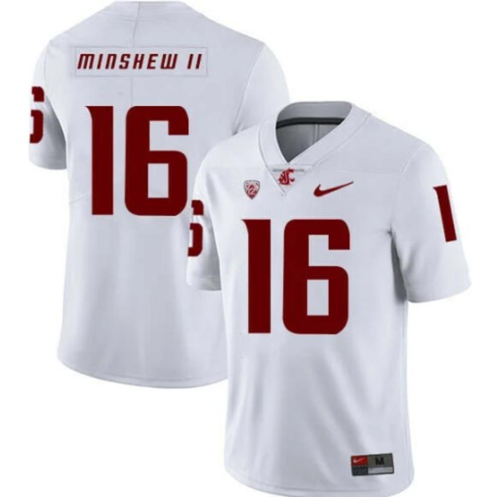 Mens Washington State 16 Minshew College Football Jersey