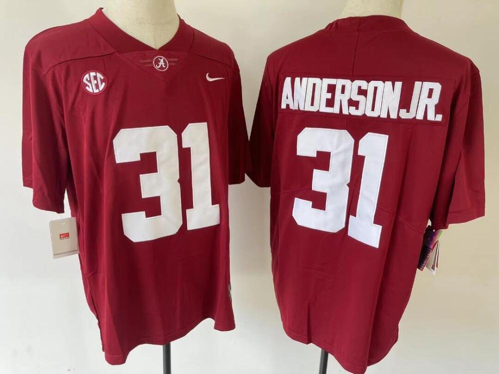 Mens Will Anderson Jr 31 Alabama Crimson Tide Limited Jersey Crimson