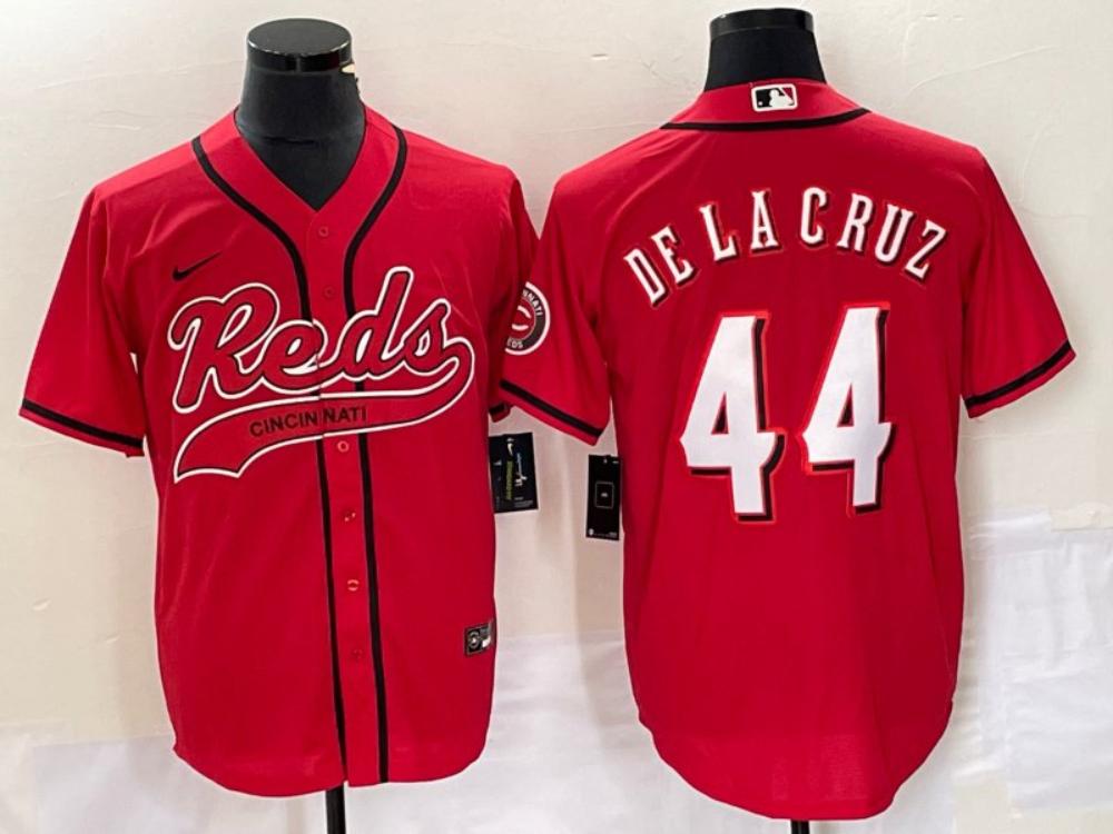 Mens Youth Cincinnati Reds 44 Elly De La Cruz Red 2023 Cool Baseball Jersey