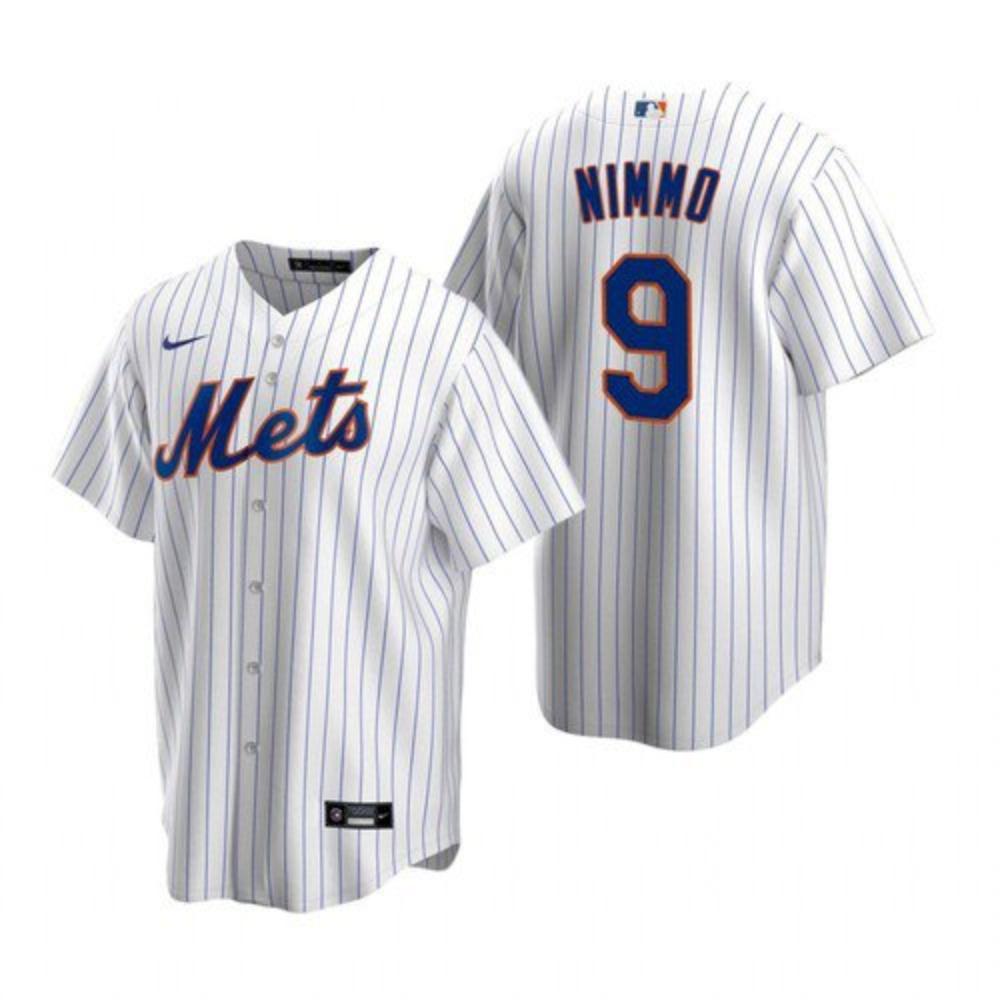 Mens Youth Mets 9 Brandon Nimmo Cool Base Jersey White