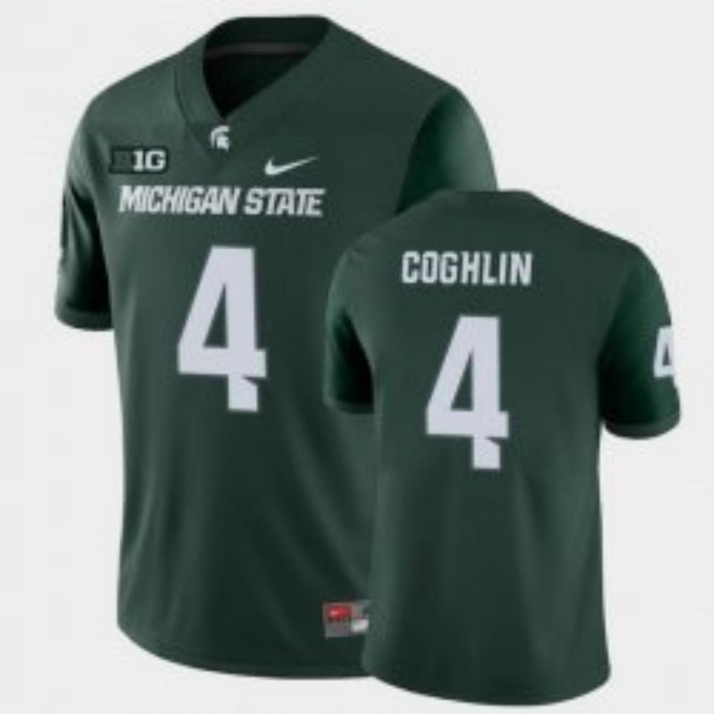 Michigan State Spartans 4 Matt Coghlin College Football Green Stitched Jersey