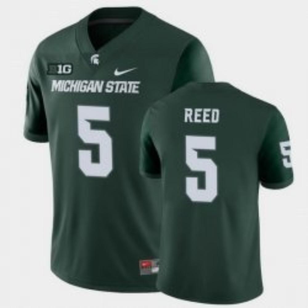 Michigan State Spartans 5 Jayden Reed College Football Green Stitched Jersey