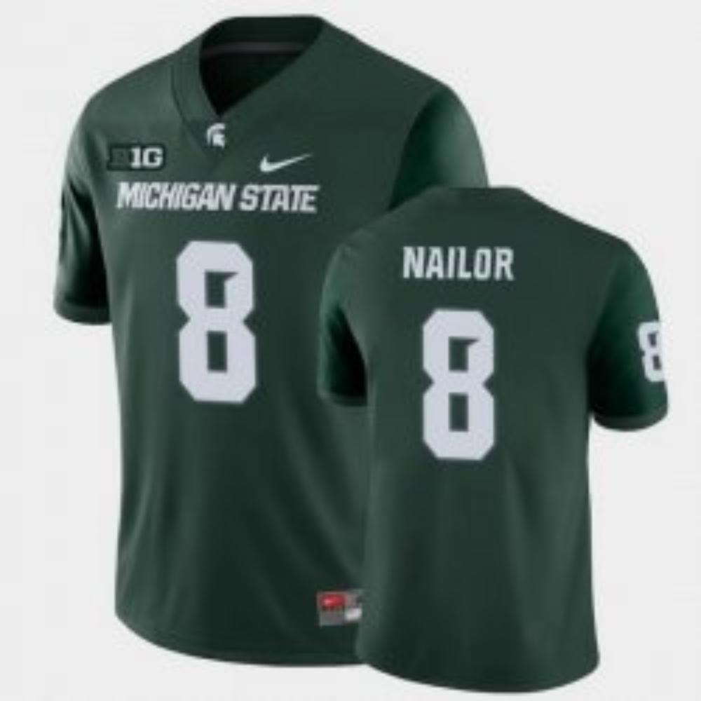 Michigan State Spartans 8 Jalen Nailor College Football Green Stitched Jersey