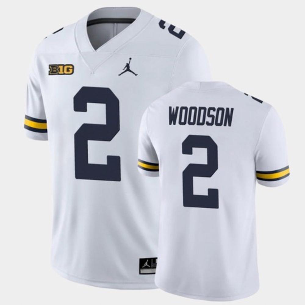 Michigan Wolverines 2 Charles Woodson White College Football Jersey