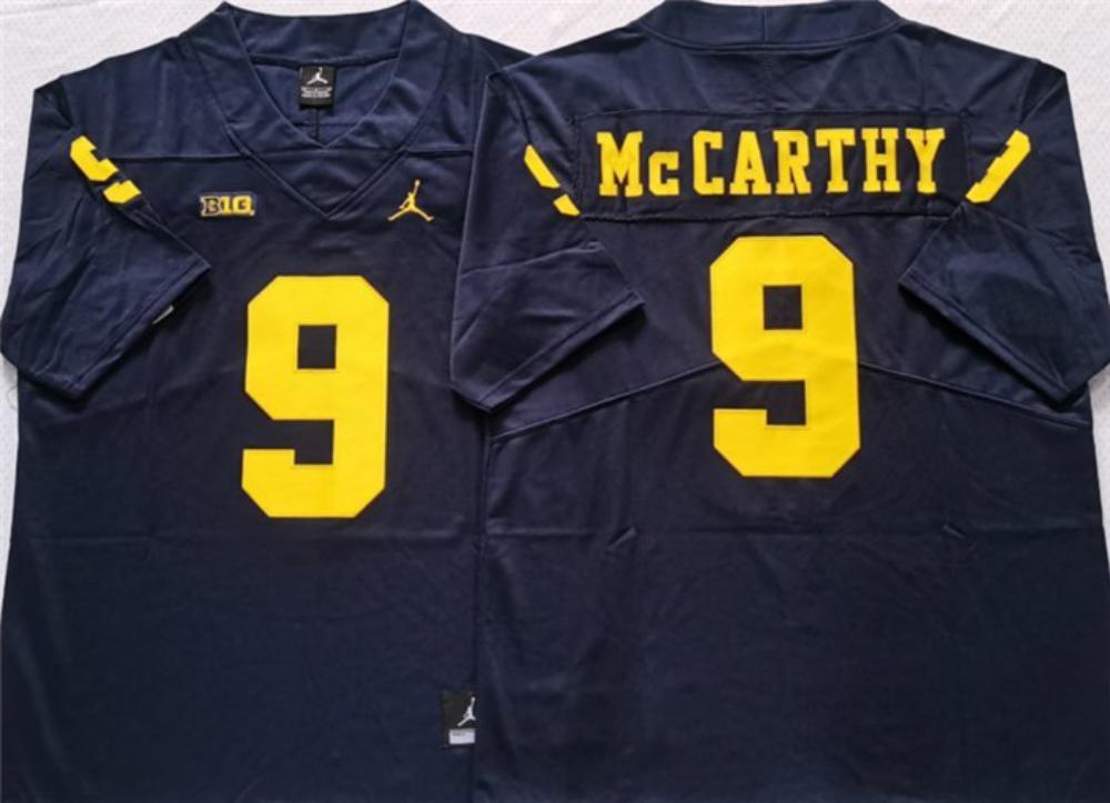 Michigan Wolverines 9 Mccarthy Navy Stitched Jersey