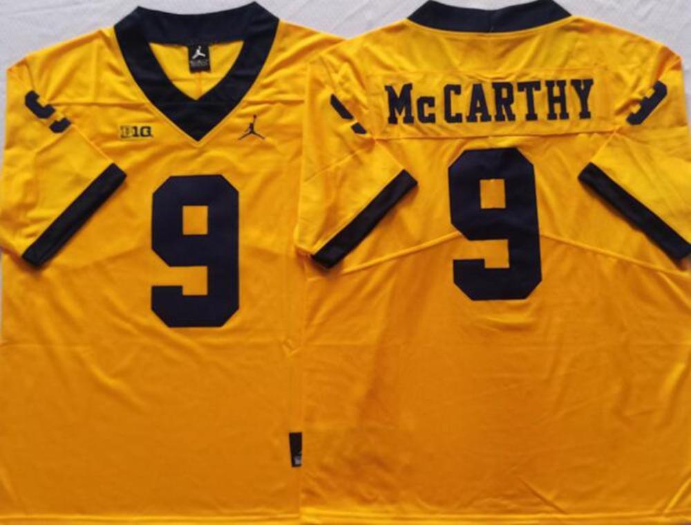 Michigan Wolverines Active Player Custom Yellow Stitched Jersey