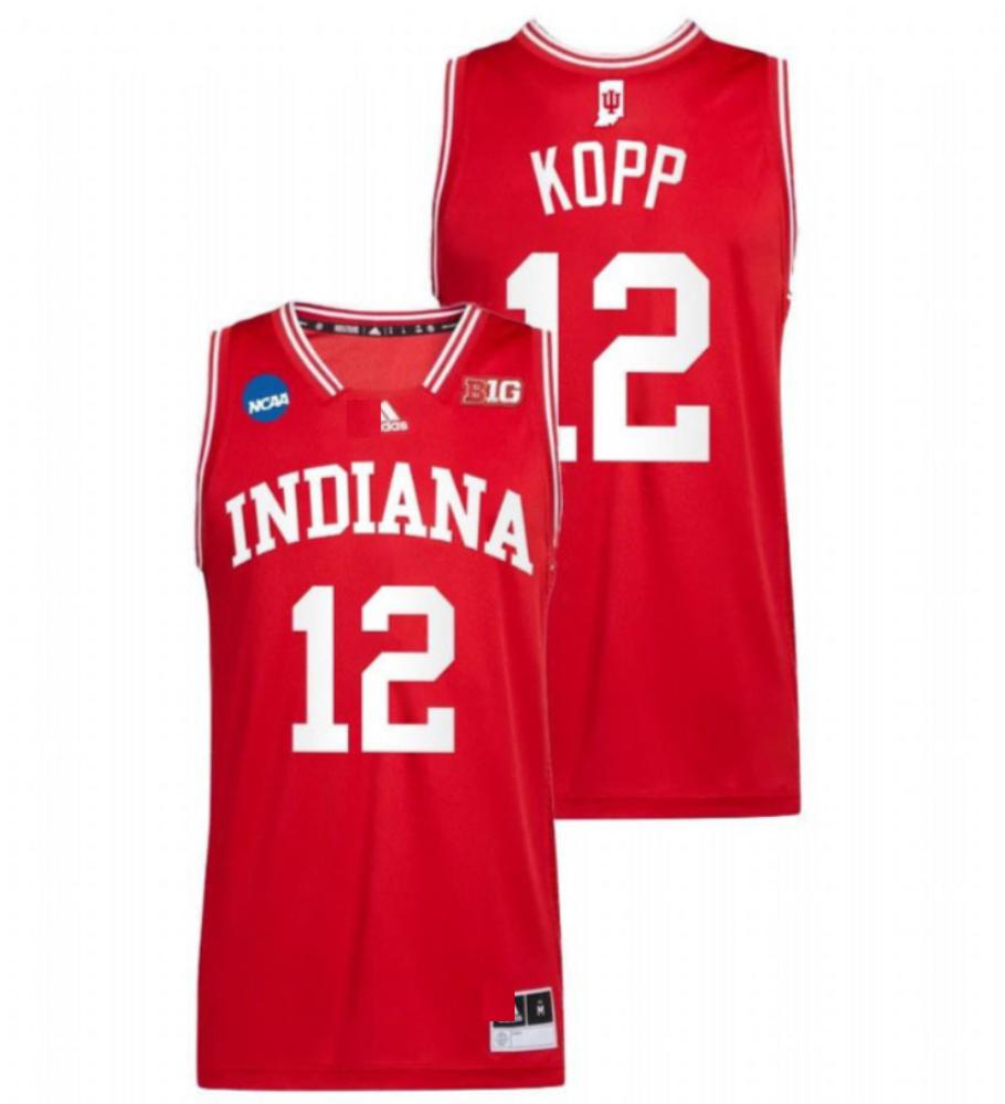 Miller Kopp 12 Ncaa 2023 24 Indiana Hoosiers College Basketball Red Jersey