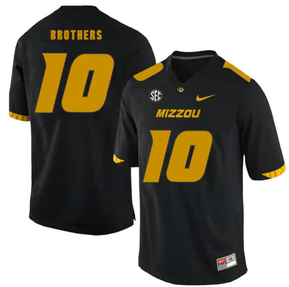 Missouri Tigers 10 Kentrell Brothers College Football Jersey White