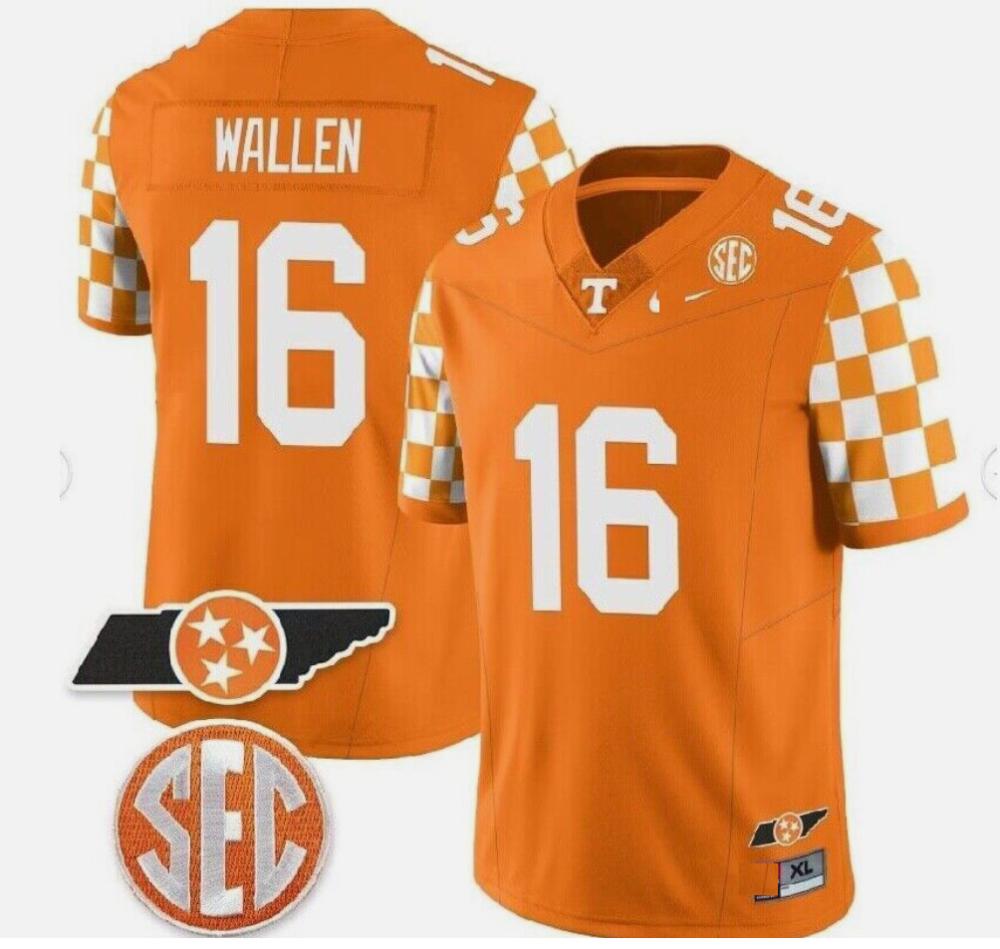 Morgan Wallen 16 Tennessee Volunteers Jersey New Style 2023 Stitched