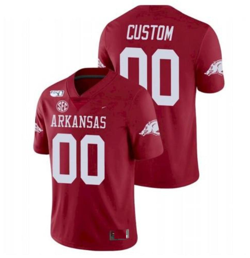 Ncaa 2023 24 Arkansas Razorbacks College Football Jersey Custom 00 Red