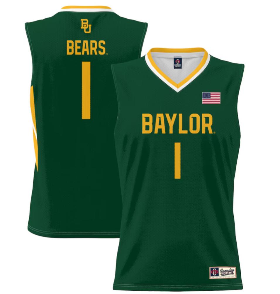Ncaa 2023 24 Baylor Bears College Basketball Green 1 Jersey