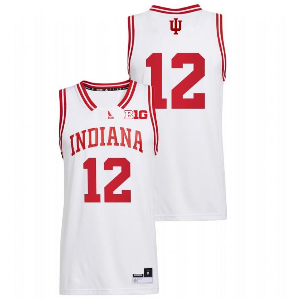 Ncaa 2023 24 Indiana Hoosiers College Basketball White Jersey 12 Miller Kopp