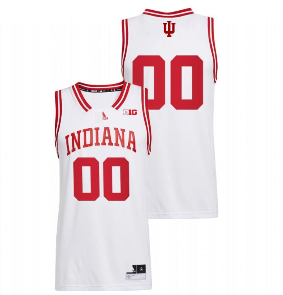 Ncaa 2023 24 Indiana Hoosiers College Basketball White Jersey Custom 00