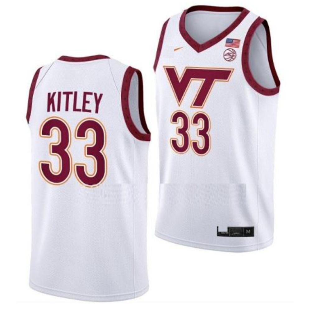 Ncaa 2023 24 Virginia Tech Hokies College Basketball Jersey Elizabeth Kitley 33