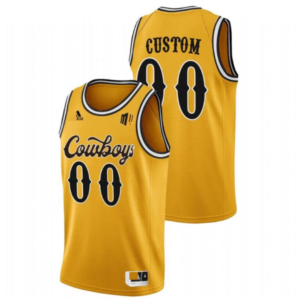 Ncaa 2023 24 Wyoming Cowboys College Basketball Jersey 00 Custom