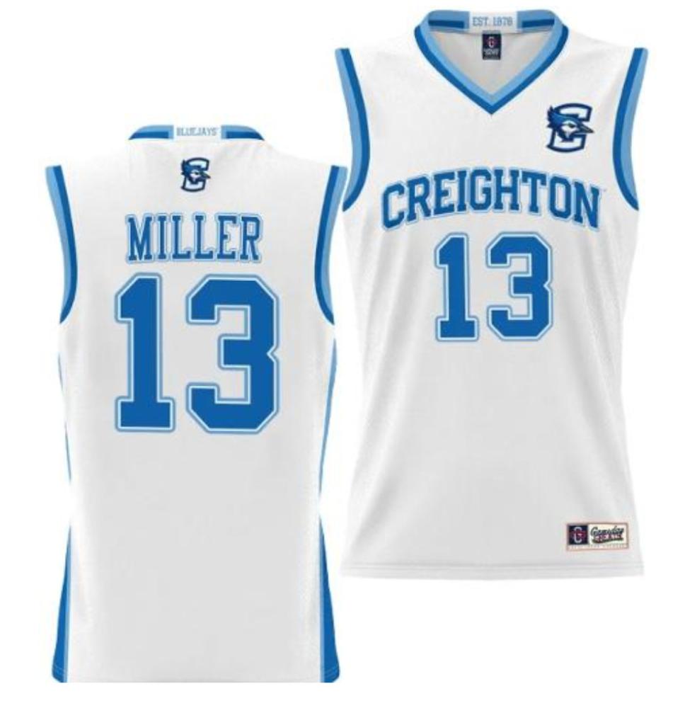 Ncaa Creighton Bluejays College Basketball White Jersey 13 Mason Miller