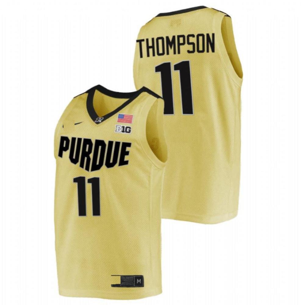 Ncaa Purdue Boilermakers College Basketball Jersey Gold 11 Isaiah Thompson