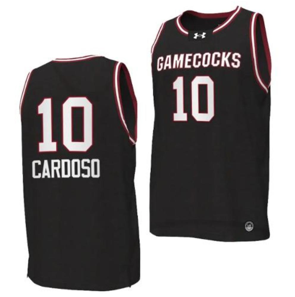 Ncaa South Carolina Gamecocks Basketball Black Jersey 10 Kamilla Cardoso