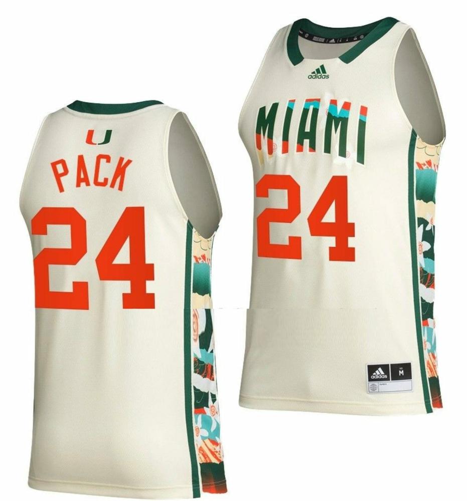 Nijel Pack Jersey Miami Hurricanes College Basketball White Honoring Black Exce